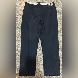 FILA Performance Running Capri Leggings Black, Size XS